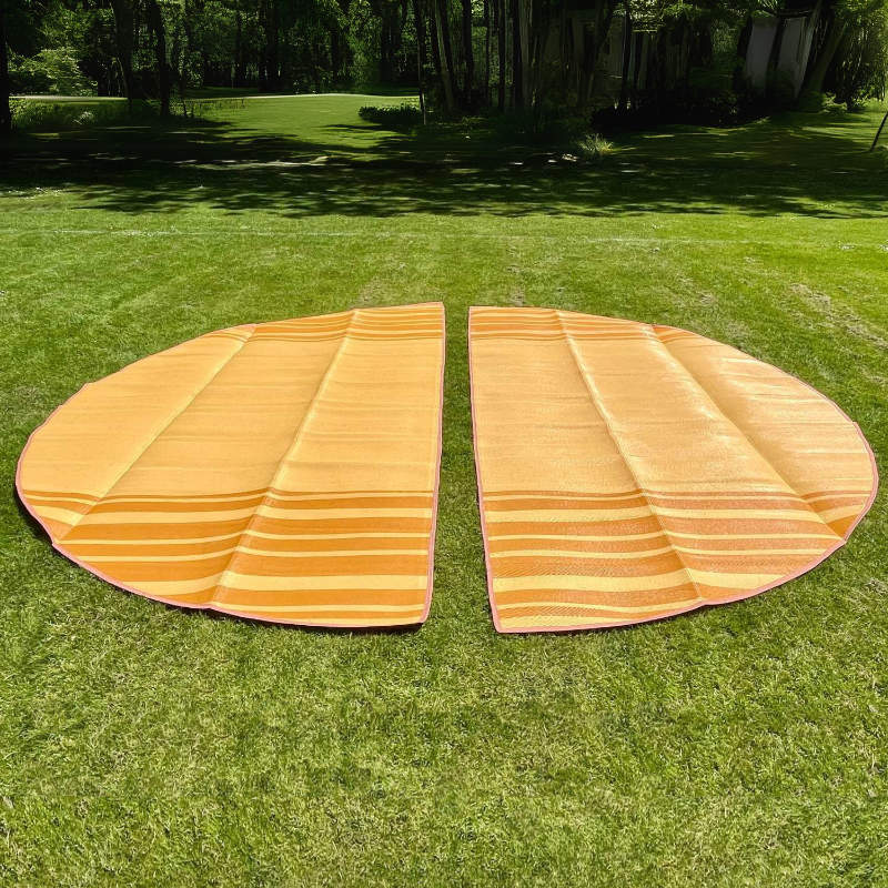 Striped Bell Tent Floor Matting Cover